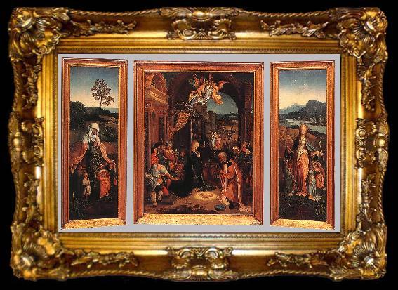 framed  BEER, Jan de Triptych  hu255, ta009-2